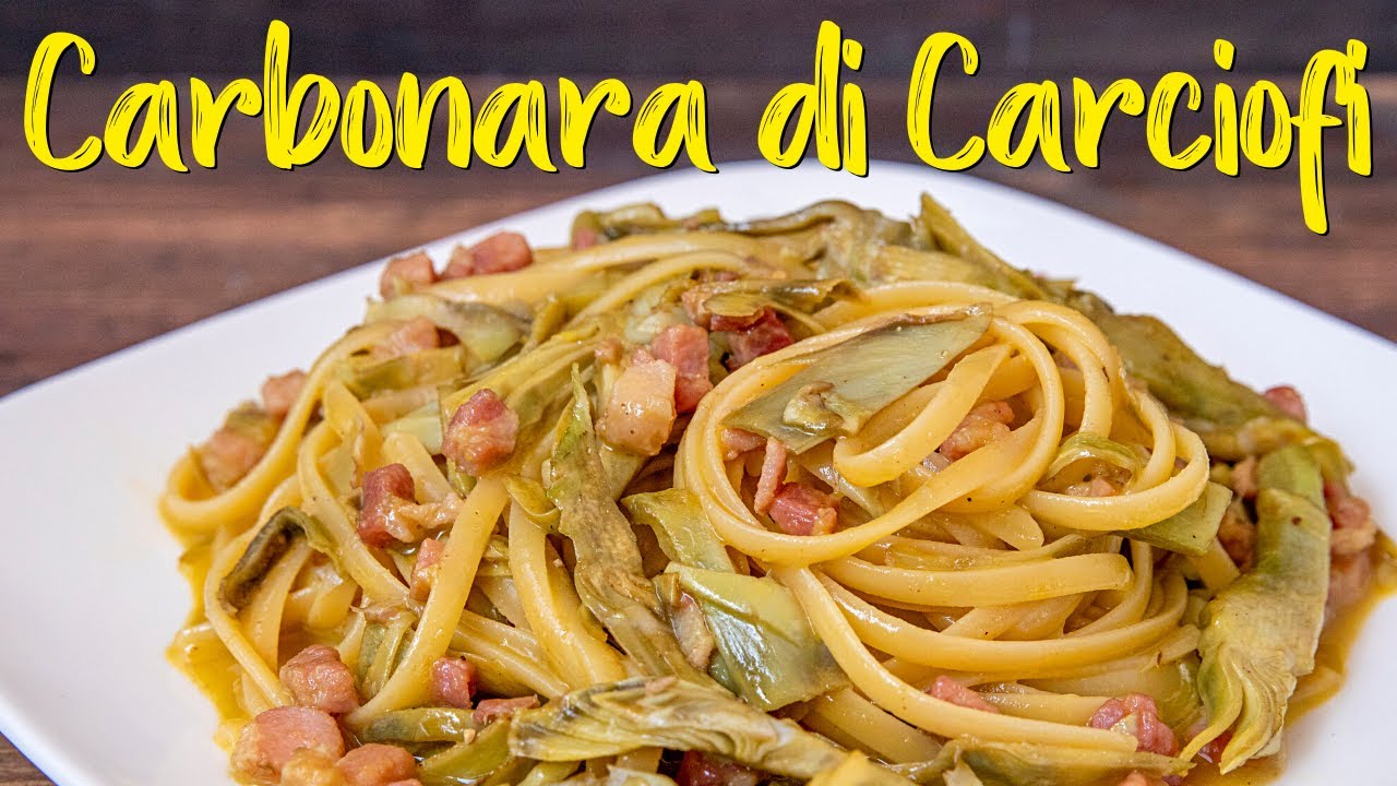 PASTA ALLA CARBONARA DI CARCIOFI Ricetta Facile – Fatto in casa da Benedetta